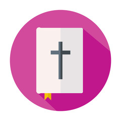 Obraz premium Biblical icon in red circle