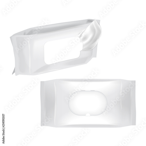 Download "wet wipes packaging mock up. Vector 3d package ...