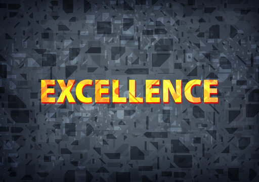 Excellence black background