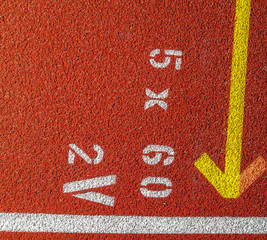 Numbers on the track
