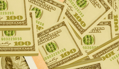  liasses de billets verts américains