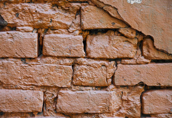 brown brick wall texture as background