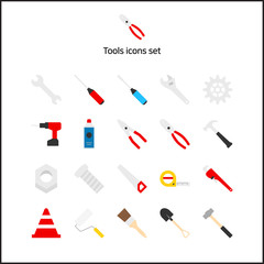 Tools icons set.