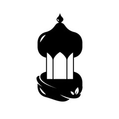 Vector of Arabic Lattern. Lamp Classic