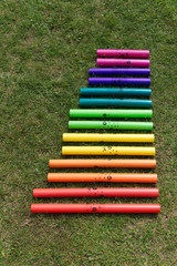 Boomwhackers in different colours