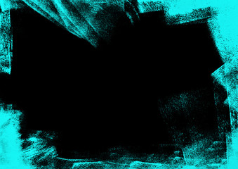 black and blue hand painted brush grunge background texture	