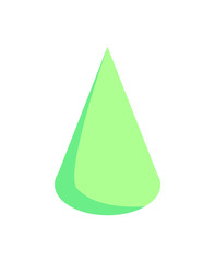 Green Cone Pattern, Colorful Vector Illustration