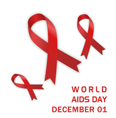 World aids day with aids icon - 214205105