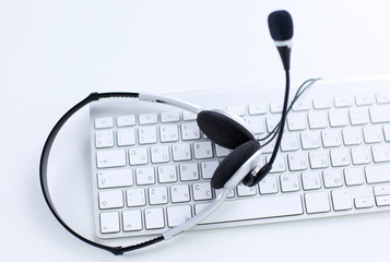 Communication support, call center and customer service help de