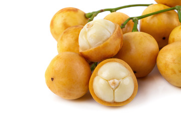 Rambeh tropical fruit isolated on a white background