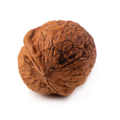 Dry Walnut isolated on a white background