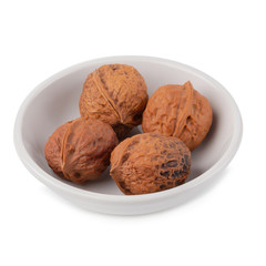 Dry Walnut isolated on a white background