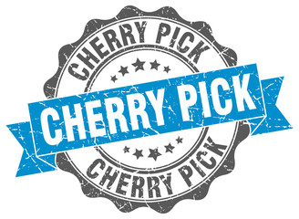 cherry pick stamp. sign. seal