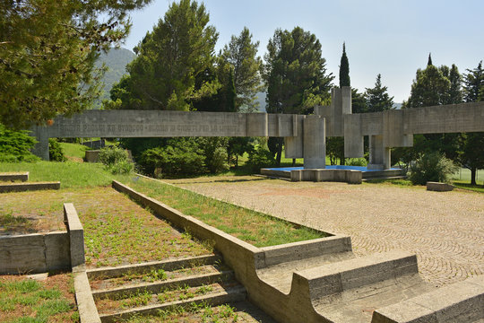 The Commemorative Park in San Dorligo Della Valle in Friuli Venezia Giulia, once park of Yugoslavia, commemorating those who died during the second world war
