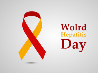 Illustration of World Hepatitis Day awareness background 