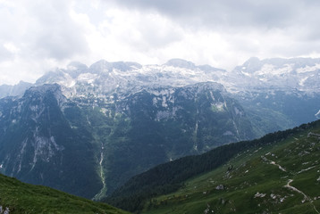Fototapeta premium Salita al rifugio Corsi, Tarvisio (Italia)