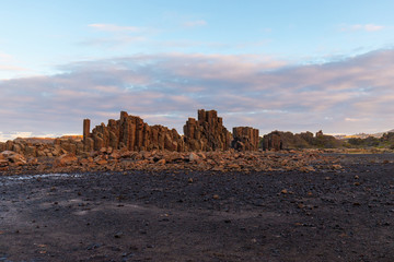 Rock columns at Bombo Quarry, NSW