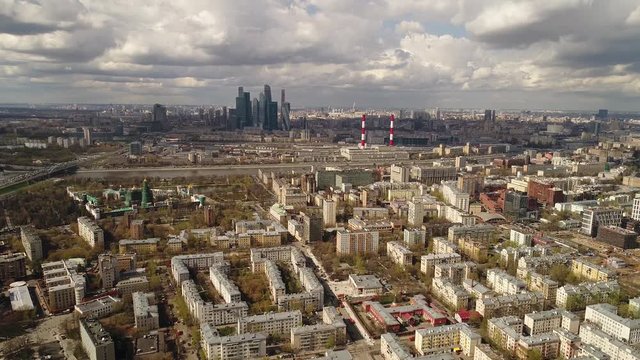 Aerial view of Moscow