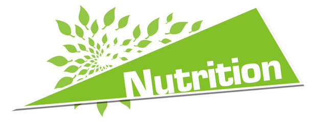 Nutrition Green Leaves Circular Triangle Horizontal 