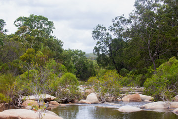 Fototapeta na wymiar Idyllic view of the Walsh River in Queensland, Australia