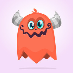 Happy cartoon monster. Vector character