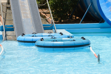 water slides in the water park
