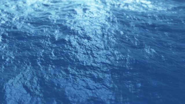 Slow motion waves close up Ocean surface