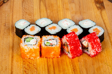 Japan sushi and roll