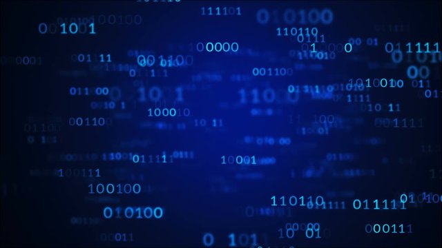 binary data code background