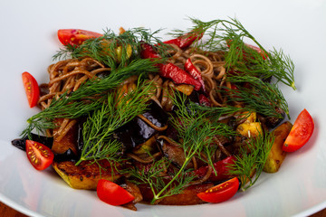 Delicious buckwheat noodles