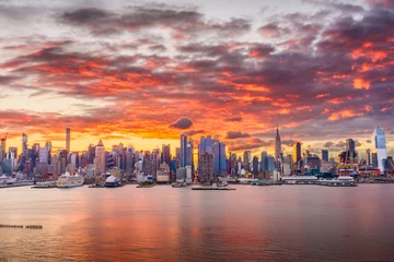 Behangcirkel Stadsgezicht van New York © SeanPavonePhoto