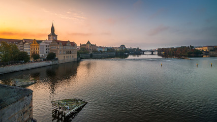 Obraz na płótnie Canvas Vltava river in Prague
