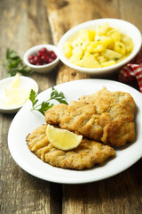 Classic Wiener Schnitzel with potato salad
