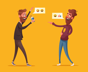 Two friends or colleagues having fun