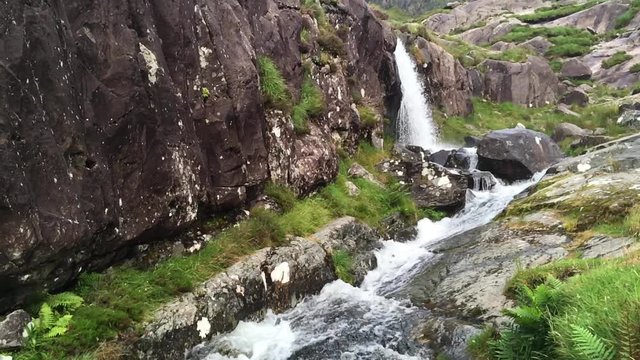 Pedlar's Lake Waterfall, Conor Pass, Dingle Peninsula, Ireland, Wild Atlantic Way