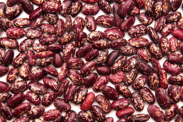 Background of red beans, top view of a close-up