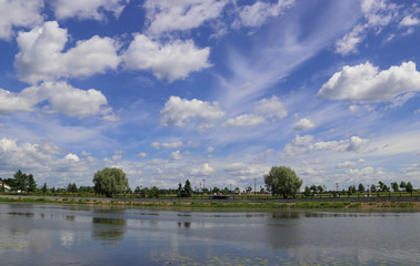Summer day in the historic center of Yaroslavl