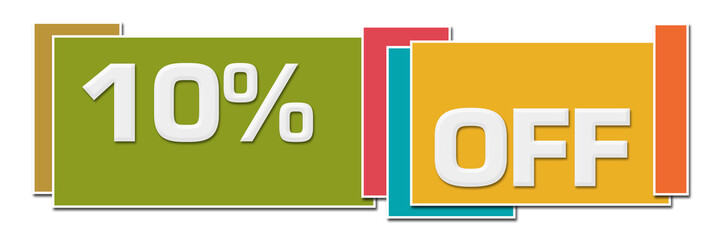 Discount Ten Percent Off Various Color Boxes 