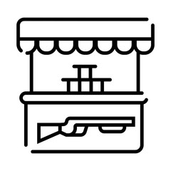 Fototapeta premium Shooting icon vector