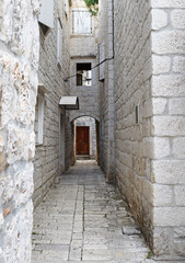 Alley way in Split city, Croatia