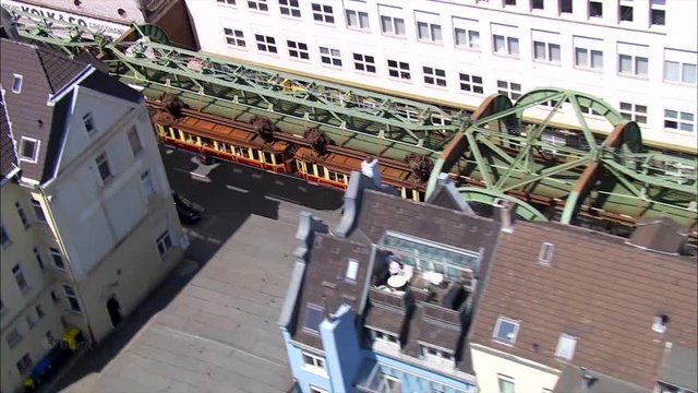 Wuppertaler Schwebebahn - Kaiserwagen - Drohnenflug