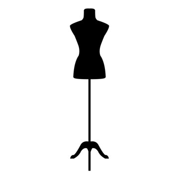 Fashion sewing mannequin. Vector illustration.