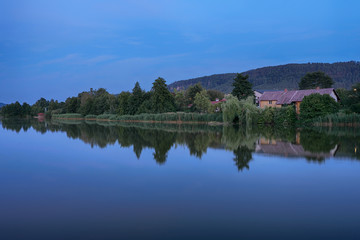 Fototapeta na wymiar Zabakor - pond and nature reserve, north-east of Czech Republic