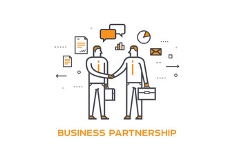 Businessmen shaking hands. Cooperation interaction. illustration Success, Cooperation, Investments