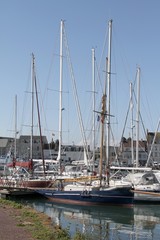 le port de Saint-Vaast-la-Hougue dans le Cotentin,Manche,Normandie