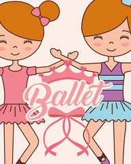 beautiful ballerinas ballet cartoon character