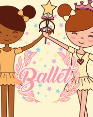 beautiful ballerinas ballet cartoon character