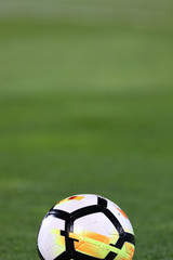 Soccer ball on grass