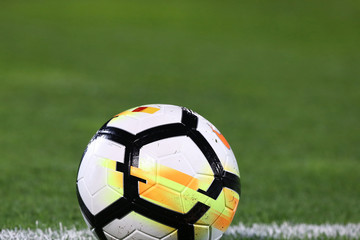 Soccer ball on grass