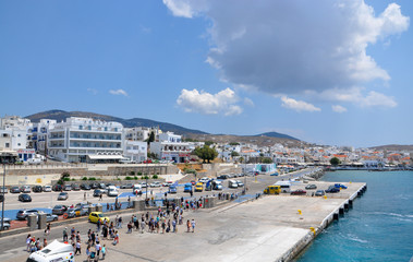 Fototapeta na wymiar New port Mykonos